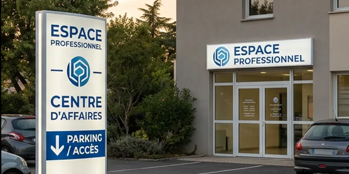 Agence — totem extérieur