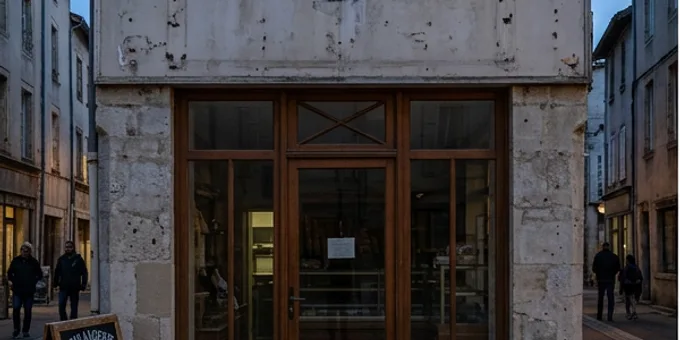 Avant : Boulangerie — enseigne lumineuse