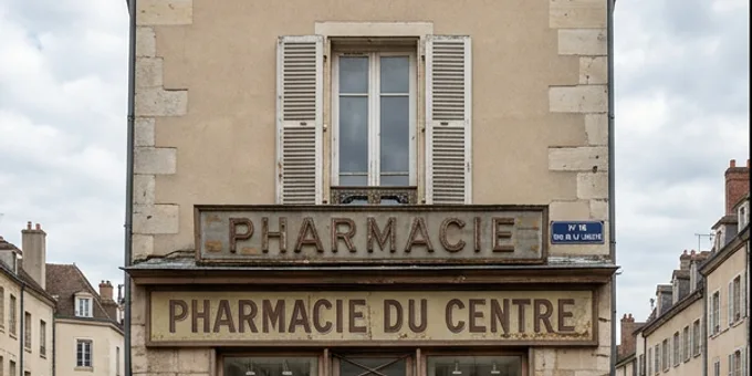 Avant : Pharmacie — croix LED et bandeau