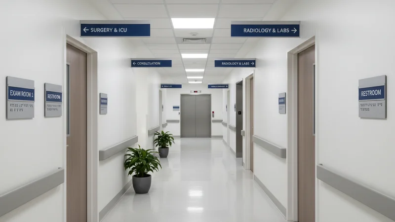 Cabinet médical — signalétique PMR