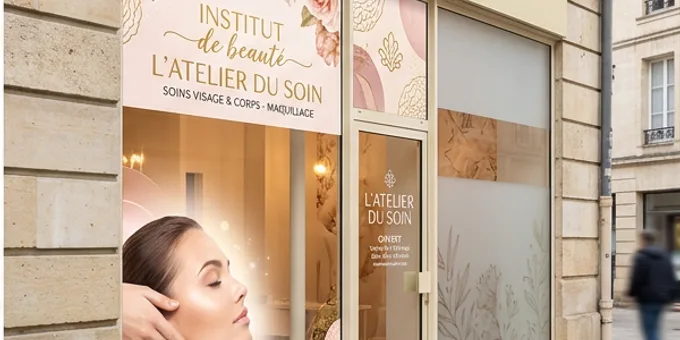Après : Institut beauté — façade