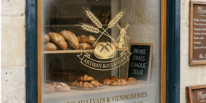 Après : Boulangerie — vitrine latérale