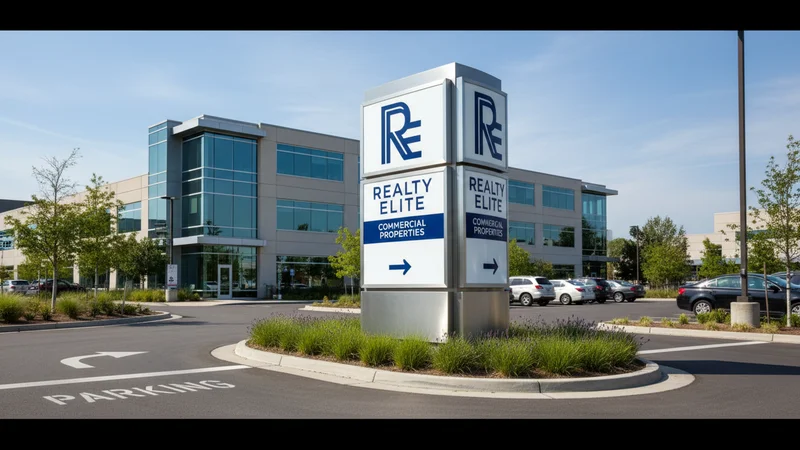 L'agence immobilière en zone commerciale