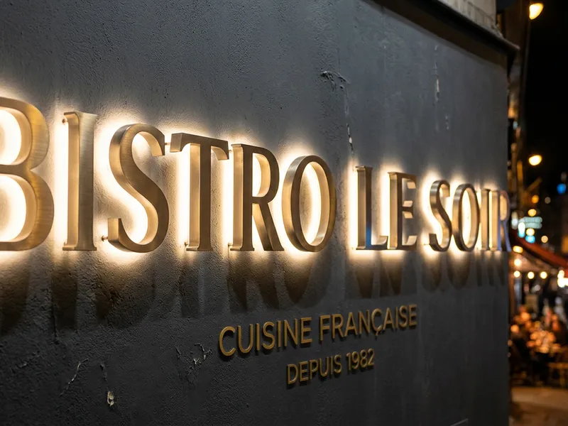 Lettres rétroéclairées