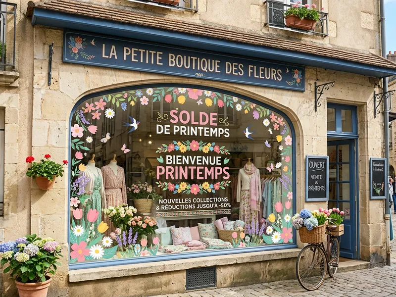 Vitrophanie saisonnière